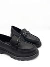 Senda Kalın Taban Loafer Siyah