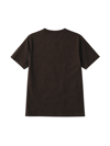 C2 Nakışlı V Yaka Oversize Tshirt- Kahverengi