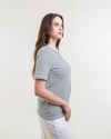 CII Çizgili Basic Tshirt- Beyaza Siyah Çizgili