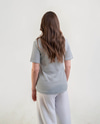CII Çizgili Basic Tshirt- Beyaza Siyah Çizgili