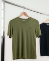 CII Nakışlı Basic Tshirt- Matcha
