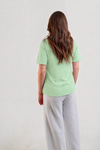 CII Nakışlı Basic Tshirt- Mint