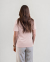 CII Nakışlı Basic Tshirt-Pudra