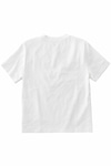 CII Nakışlı V Yaka Oversize Tshirt- Beyaz