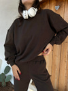 Soft Knit Crew-Cacao