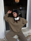 Soft Knit Crew-Cookie