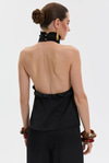Blade Dark Satin Blouse