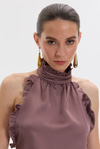 Blade Rose Satin Blouse
