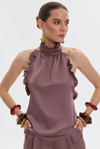 Blade Rose Satin Blouse
