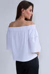 Noir White Blouse