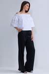Noir White Blouse