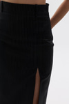 Stripe Eclipse Wool Skirt