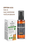 2'li Set Saç & Saç Derisi Onarıcı Serum, Keratin, Kolajen, Biberiye Ve 7 Aktifli Saç Bakım Kompleksi