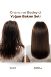 3'lü Onarıcı Saç Bakım Seti, Tuzsuz Şampuan 250ml, Saç Bakım Kremi 200ml, Saç Bakım Maskesi 250ml