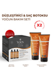 3'lü Uzun Süren Düzleştirici & Saç Botoxu Kiti, Tuzsuz Şampuan 250ml, Saç Kremi 200ml Saç Bakım Seti