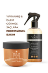Vegan Saç Bakım Spreyi & Maskesi 250ml, Hyaluronik Asit, Keratin, Kolajen ve B7 Biotinli 2'li Set