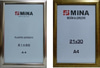 A/4 Ebati Bos Çerçeve - 21X30 - Gümüş-Altın