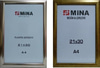 A/4 Ebati Bos Çerçeve - 21X30 - Gümüş-Altın
