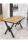 Alara Mutfak Masası Yemek Masası 80x140 Balkon Masası Cafe Masası Akça