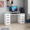 Alen 150 Cm 8 Çekmeceli Çalışma & Oyuncu Masası - Beyaz