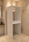 Altay Çamaşır Makinesı Ve Kurutma Makinesi Dolabı Çekmeceli Banyo Dolabı Beyaz
