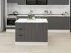 Alvinka 120 Cm Mbr_B Ada Mutfak Dolabı Beyaz Antrasit