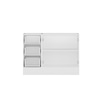 Alvinka 120 Cm Mbr_C Ada Mutfak Dolabı Beyaz Kumtaşı
