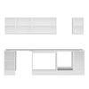 Alvinka 280X210 Cm High Gloss Mutfak Dolabı M-E80S40S40-2