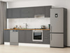 Alvinka 280X210 Cm Klasik Mebran Mutfak Dolabı M-E80S40S40-1