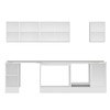 Alvinka 285X210 Cm High Gloss Mutfak Dolabı M-E80S40S45-2