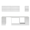 Alvinka 285X210 Cm High Gloss Mutfak Dolabı M-E80S45S40-3