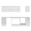 Alvinka 285X210 Cm High Gloss Mutfak Dolabı M-E80S45S40-2