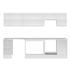 Alvinka 285X210 Cm High Gloss Mutfak Dolabı M-E80S40S45-1