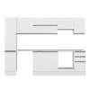 Alvinka 290X210 Cm High Gloss Mutfak Dolabı Mb-E90B40S40-1