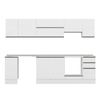 Alvinka 290X210 Cm High Gloss Mutfak Dolabı M-E90S40S40-1