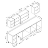 Alvinka 290X210 Cm Klasik Mebran Mutfak Dolabı M-E80S40S50-2
