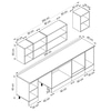 Alvinka 290X210 Cm Klasik Mebran Mutfak Dolabı M-E90S40S40-2