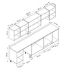 Alvinka 290X210 Cm Klasik Mebran Mutfak Dolabı M-E80S45S45-1