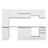 Alvinka 295X210 Cm High Gloss Mutfak Dolabı Mb-E90B45S40-1