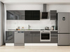 Alvinka 300X210 Cm High Gloss Mutfak Dolabı M-E90S50S40-3