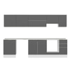 Alvinka 300X210 Cm High Gloss Mutfak Dolabı M-E80S60S40-1