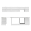 Alvinka 300X210 Cm High Gloss Mutfak Dolabı M-E80S50S50-1