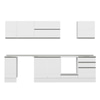 Alvinka 300X210 Cm High Gloss Mutfak Dolabı M-E80S40S60-2