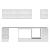 Alvinka 300X210 Cm High Gloss Mutfak Dolabı M-E90S45S45-3