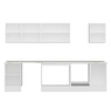 Alvinka 300X210 Cm High Gloss Mutfak Dolabı M-E80S50S50-2