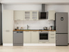 Alvinka 300X210 Cm Klasik Mebran Mutfak Dolabı Mb-E80B60S40-3