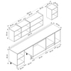 Alvinka 300X210 Cm Klasik Mebran Mutfak Dolabı M-E80S60S40-3