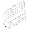 Alvinka 300X210 Cm Klasik Mebran Mutfak Dolabı M-E80S50S50-3