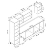 Alvinka 300X210 Cm Klasik Mebran Mutfak Dolabı Mb-E90B50S40-2