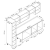 Alvinka 300X210 Cm Klasik Mebran Mutfak Dolabı Mb-E80B40S60-1